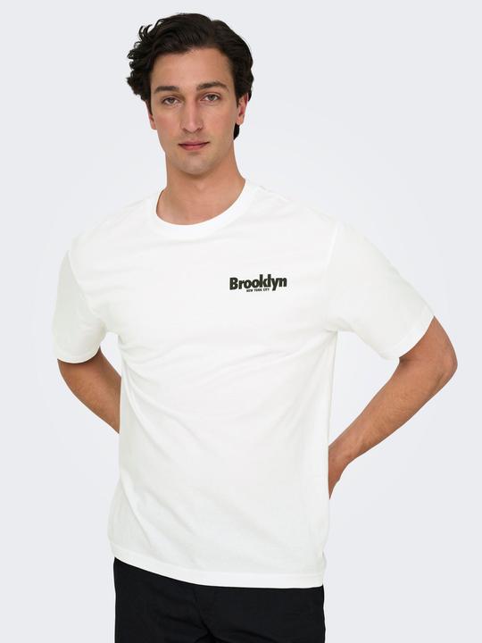 Actual product image Only & Sons Onskeane Rlx Ss Print Tee Noos (M)