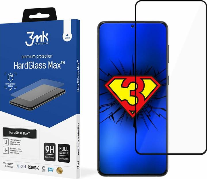 Produktbild 3MK Hardglass Max Bildschirmschutz (1 Stück, Samsung Galaxy S23+)