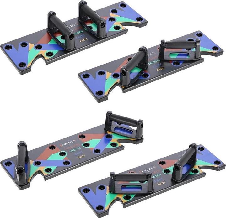 Produktbild HMS Pu10 Schwarz Multifunktionales Push-Up-Board
