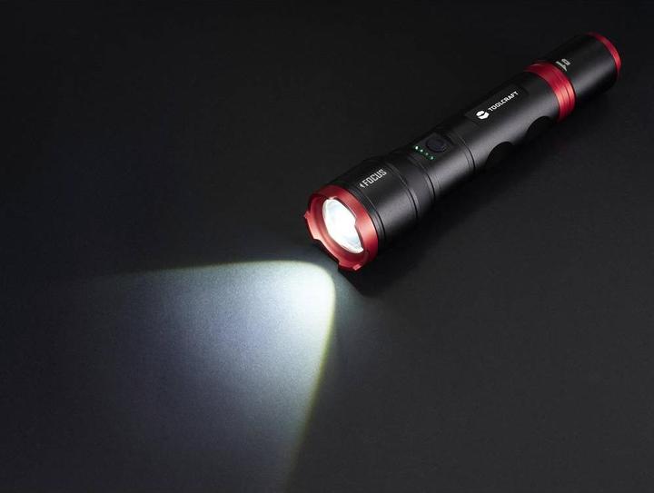 Produktbild Toolcraft Handlampe verstellbar, Einstellbare Punktgrösse, mit Stroboskopmodus (21.40 cm, 1200 lm)