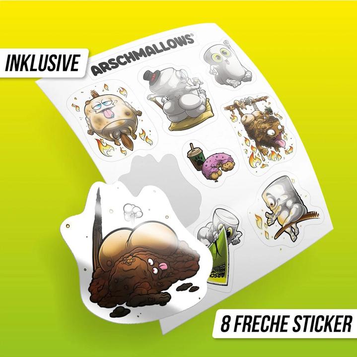 Actual product image Denkriesen ARSCHMALLOWS® - Collector's Edition – "Weniger frisst mehr." - Wasserfest