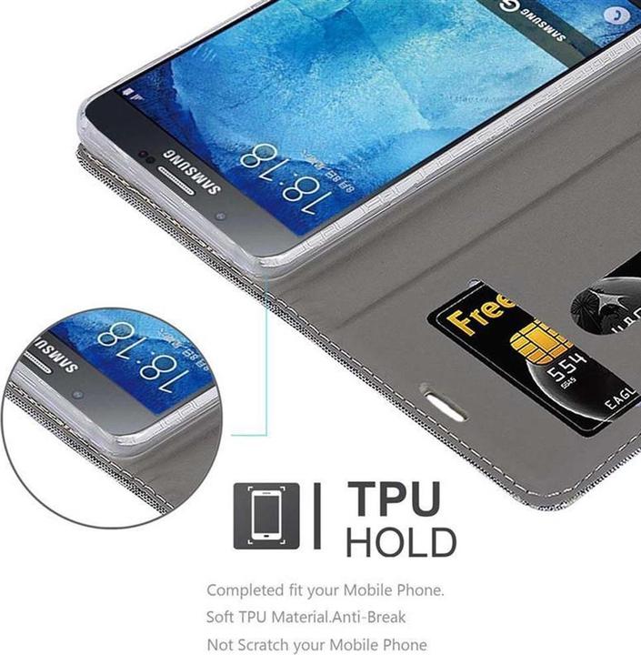 Actual product image Cadorabo Book Jeans Optics Cover (Samsung Galaxy A8 (2018))