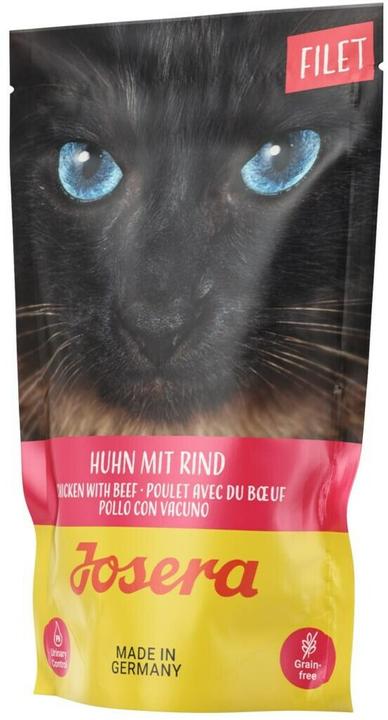 Actual product image Josera Chicken with beef fillet for cats 16x70g (Adult, 16 pcs., 1344 g)