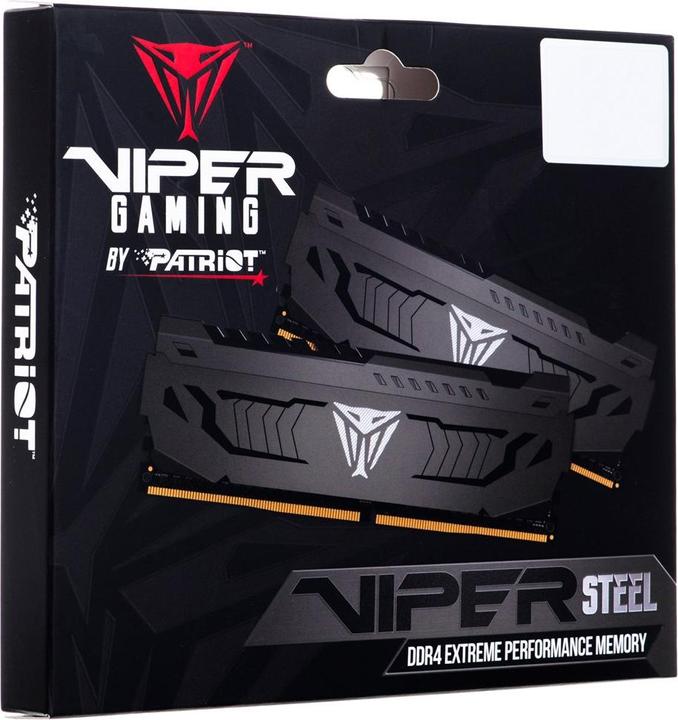 Produktbild Patriot Viper Steel PVS416G320C6K - 16 GB - 2 x 8 GB - DDR4 - 3200 MHz - 288-pin DIMM (2 x 8GB, 3200 MHz, DDR4-RAM, DIMM)