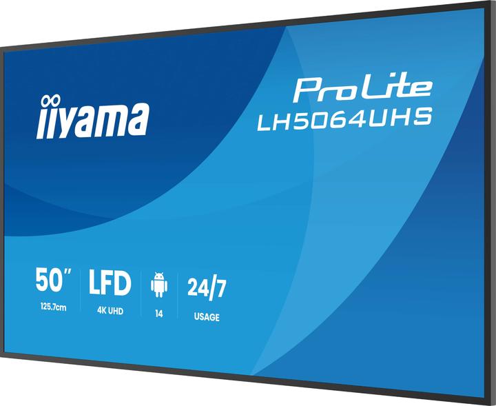 Produktbild iiyama 189.3cm(75") LH7564UHS-B1AG 16:9 2xHDMI+USB-C (Speditionsversand) (3840 x 2160 Pixel, 75")