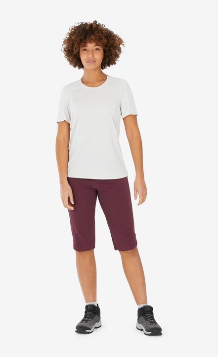 Actual product image Quechua Wandershirt Damen kurzarm - MH500 beige (3XL)
