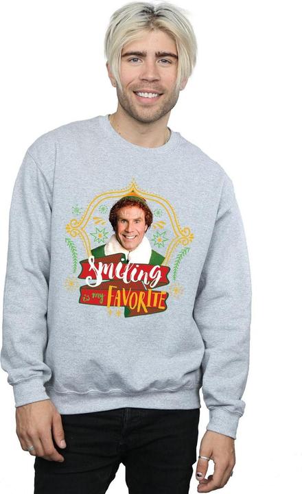Actual product image Elf Mens Buddy Smiling Sweatshirt (XXL)