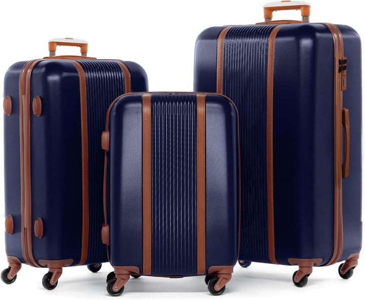 Actual product image Fergé 3-teiliges Kofferset - Milano (Hand luggage (up to 50 litres), L (90 - 115l), XL (from 140l))