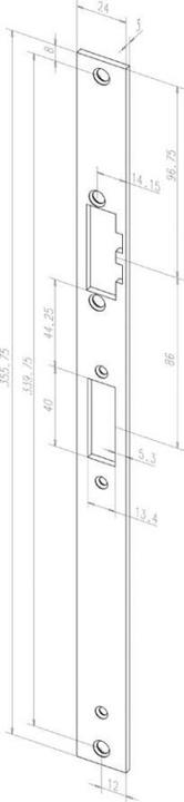 Produktbild Assa Abloy Distanzbleche zu Lineartüröffner (Indoor)