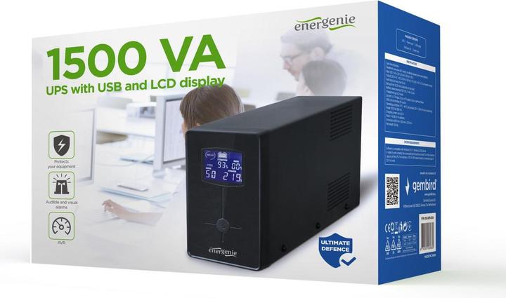 Produktbild Gembird EnerGenie EG-UPS-034 (1500 VA, 900 W, Line-Interaktiv USV)