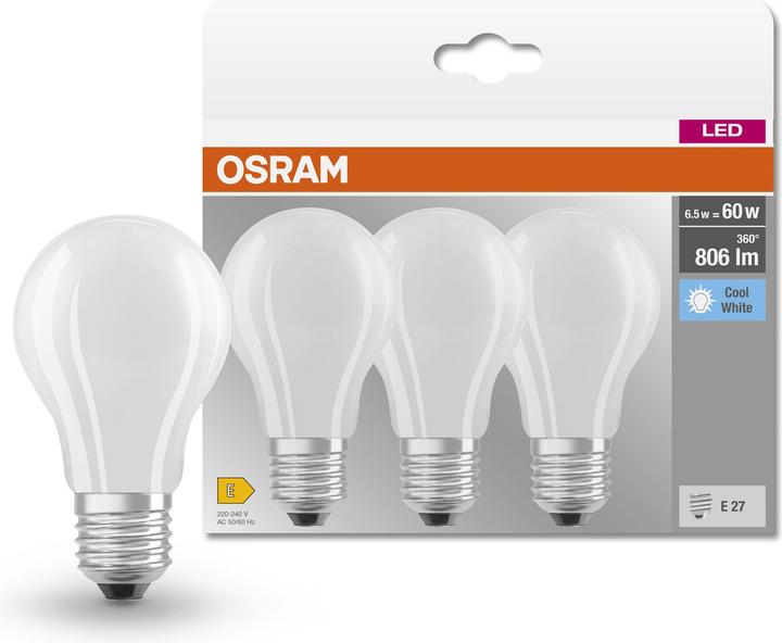 Actual product image Osram Led Base Classic A (E27, 6.50 W, 806 lm, 1 x, E)