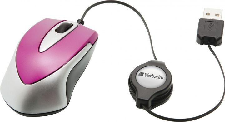 Actual product image Verbatim Go Mini Optical Travel Mouse (Cable)