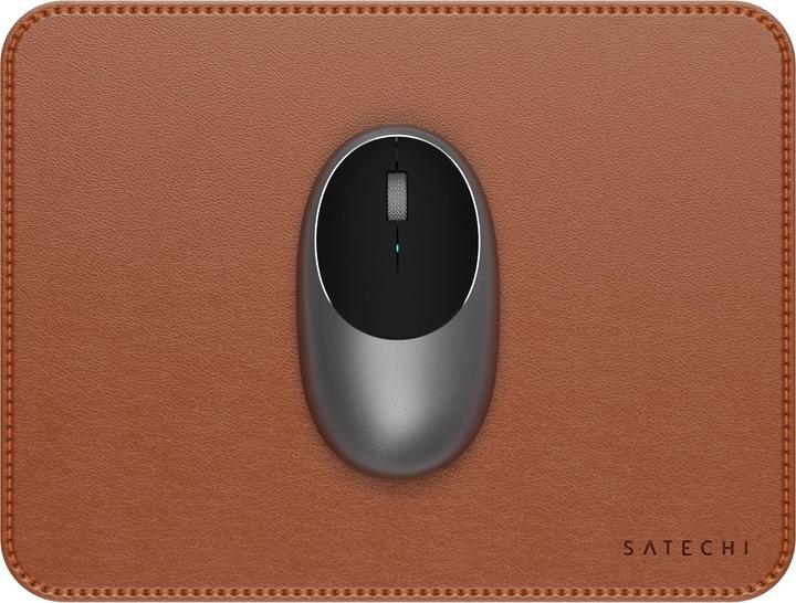 Actual product image Satechi Vegan-Leather Premium Mouse Pad Brown