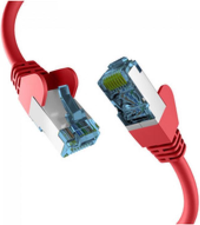 Actual product image M-Cab CAT7 RED 25M RAW CABLE RJ45 (S/FTP, CAT7, 25 m)