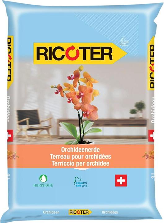 Ricoter Orchideenerde (3 l, Erde ohne Torf)
