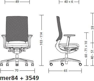 Actual product image Klöber Office Chair Mera Mesh Gray