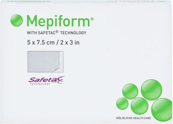 Actual product image Mölnlycke MEPIFORM 5x7.5cm 5 (5 x)