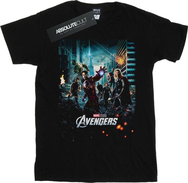 Actual product image Marvel Mens The Avengers Poster T-Shirt (5XL)