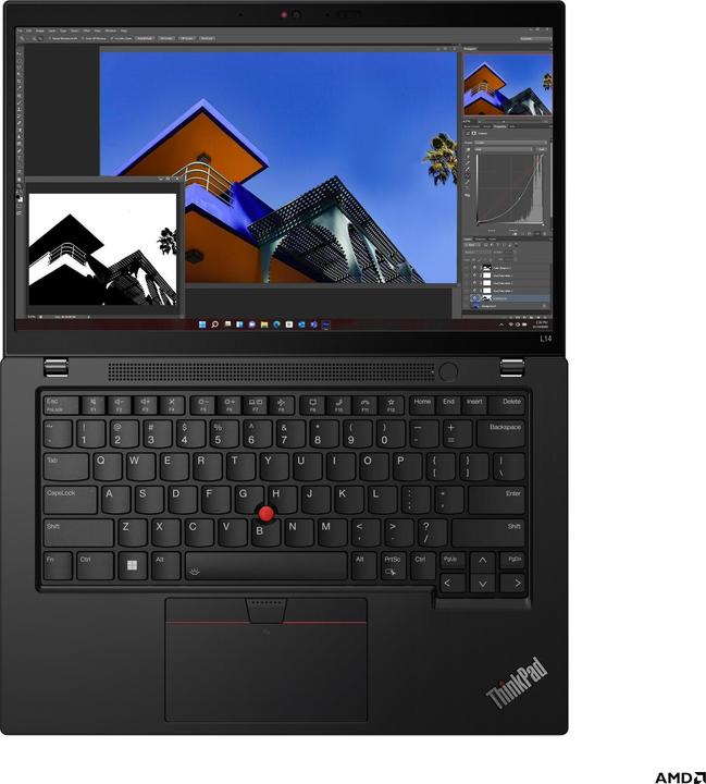Actual product image Lenovo ThinkPad L14 Gen 4 (AMD) (14", AMD Ryzen 5 7530U, 16 GB, 512 GB, DE)