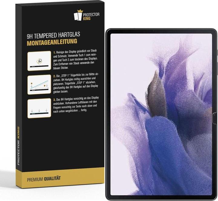 Actual product image Protectorking 2x genuine tempered 9H armoured glass matt anti-reflective (2 Piece, Galaxy Tab S7)