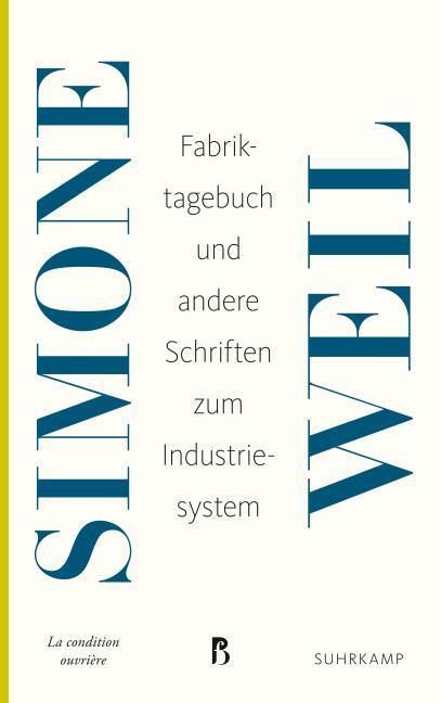 Produktbild Fabriktagebuch (Deutsch, Simone Weil, 2019)
