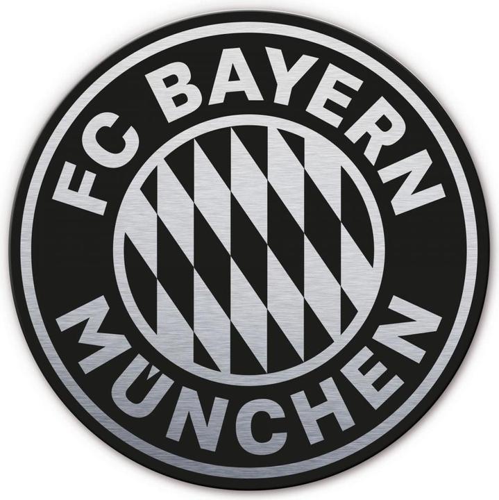 Immagine prodotto FC Bayern München Logo FC Bayern effetto argento (Ø 70 cm)