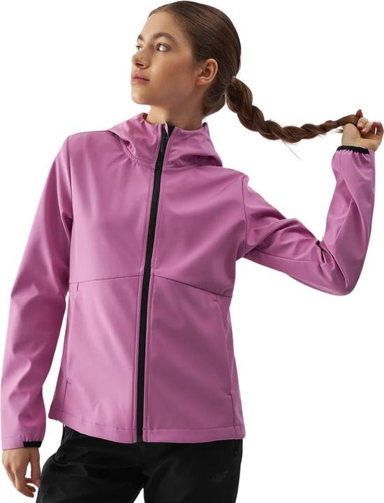 4F Kurtka damska softshell F285 różowa 4FWAW24TSOFF285 54S L (54)