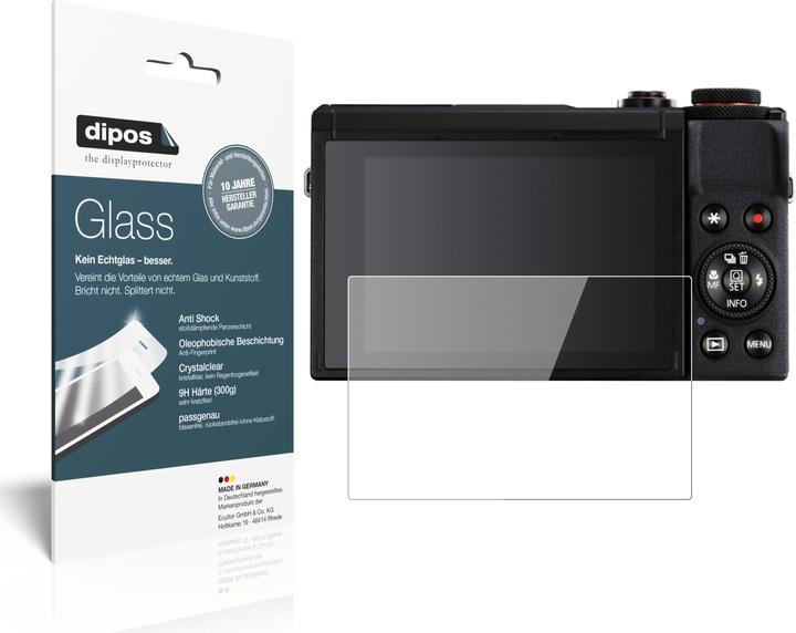 Dipos Displayschutz Anti-Shock (Displayschutz, PowerShot G7X Mark III)