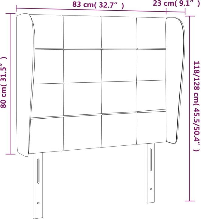 Produktbild VidaXL Sherwynd (83 x 23 x 128 cm)