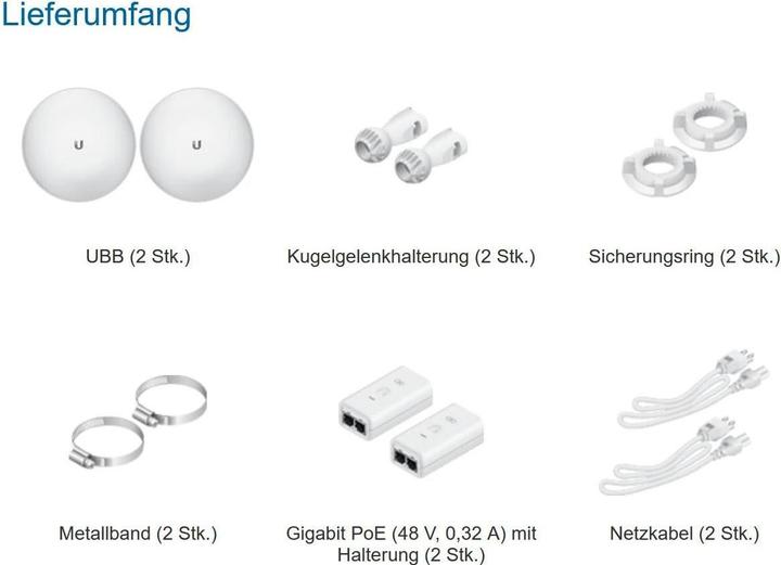 Produktbild Ubiquiti UniFi Building-to-Building Bridge Kit (1700 Mbit/s)