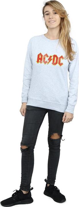 Image du produit AC/DC Sweatshirt en laine chinée à logo en relief Femmes/Ladies (XL)