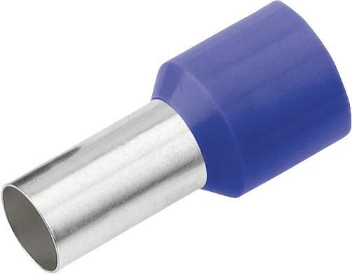 Cimco Wire end ferrule 0.75 mm² 12 mm Partially insulated Blue 18 0942 100 pcs.