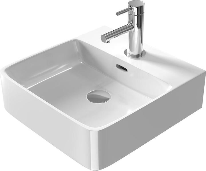 Produktbild Emke Aufsatzwaschbecken Kleines Waschbecken Handwaschbecken für Badezimmer, Rechteckig Waschplatz Au (415 mm, 425 mm)
