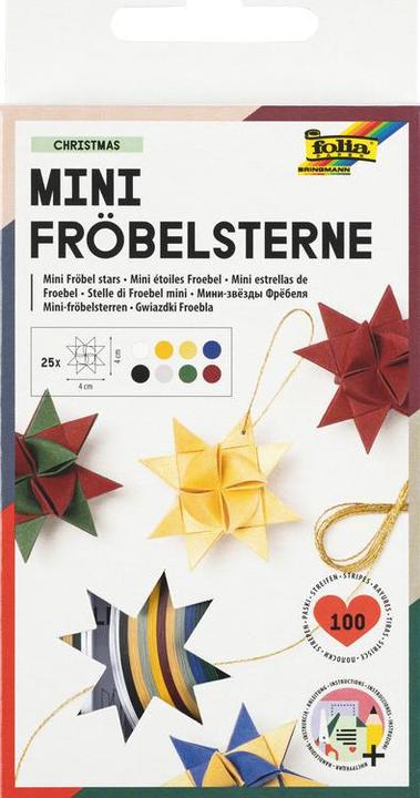 Produktbild Magni 1296 - Papierstreifen für Fröbelsterne Weihnachten, 100 Streifen in weihnachtlichen Farben sor