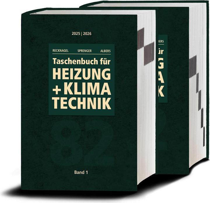 Produktbild Innotech Recknagel - Taschenbuch fr Heizung und Klimatechnik 82. Ausgabe 2025/2026 - Basisversion (Deutsch, Albers, Karl-Josef/, 2024)