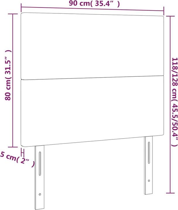 Produktbild VidaXL Ruben (90 x 5 x 128 cm)