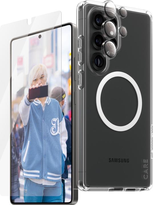 Actual product image PanzerGlass CARE by ® Flagship 3-in-1 Bundle Samsung Galaxy S 2025 Ultra (1 Piece, Samsung Galaxy S25 Ultra)