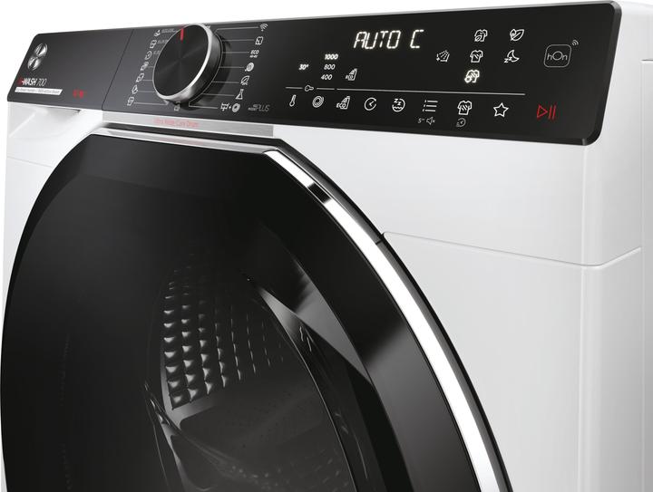 Actual product image Hoover H-WASH 700 H7W 610MBC-S front loading washing machine 10 kg 1600 rpm White (10 kg, Left, EU plug)