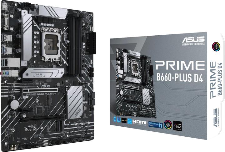Actual product image ASUS PRIME B660-PLUS D4 (LGA 1700, Intel B660, ATX)