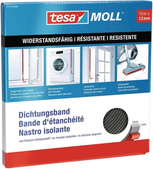 tesa Nastro sigillante (0.16 kg, Nero)