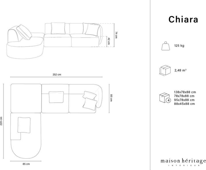 Immagine prodotto Maison Heritage Chiara (Divano ad angolo)