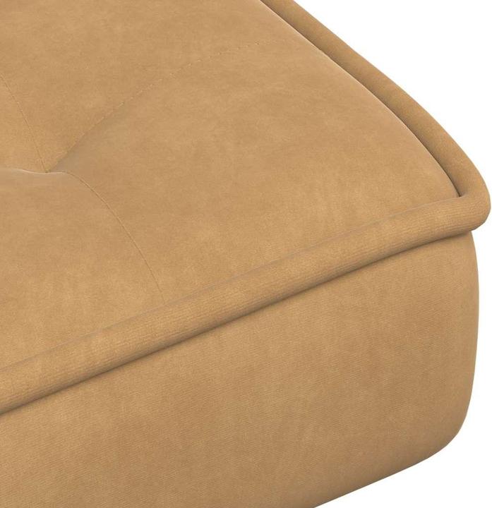 Produktbild VidaXL Relaxsessel mit Hocker Braun Samt Sessel Sessel mit Hocker