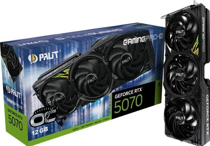Immagine prodotto XpertVision Palit RTX5070 TI GamingPro-S OC V1 16GB GDDR7 HDMI 3xDP (16 GB)