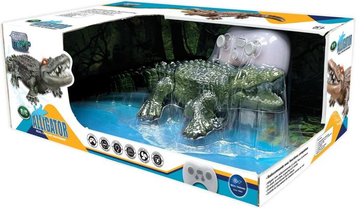 Actual product image Totally Tech RC Alligator with glowing eyes