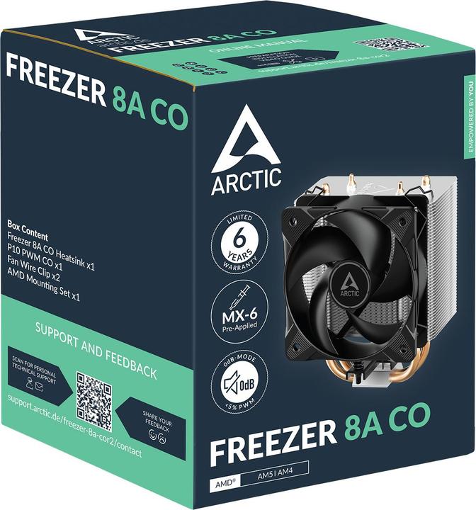 Image du produit Arctic Freezer 8A CO CPU Cooler AM4/AM5 (136 mm)