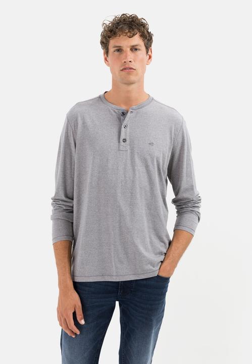Produktbild Camel Active Langarm Henleyshirt aus nachhaltigen Baumwollmix (3XL)