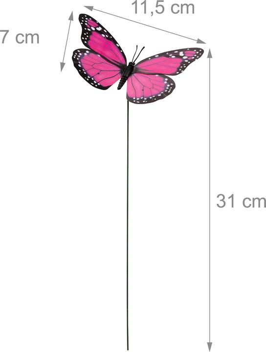 Productafbeelding Relaxdays 72x Gartendeko-Schmetterling
