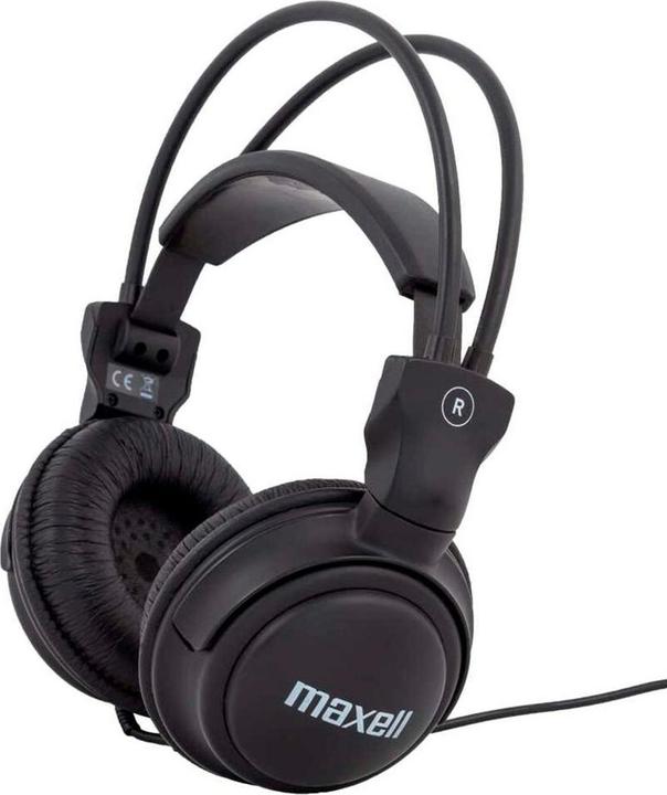 Actual product image Maxell Headphones with Volume Control, 60 Ohm, 3,5mm, 2,5m Cable, Grey (ANC, Cable)
