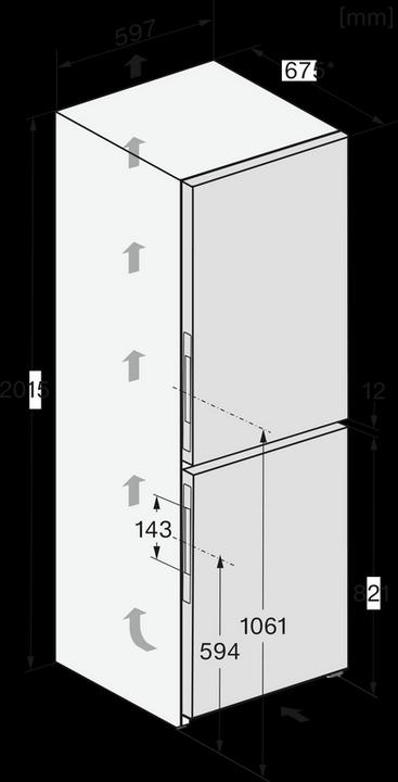 Actual product image Miele Fridge/freezer combination KFN 4898 A-10 D Blacksteel (362 l)