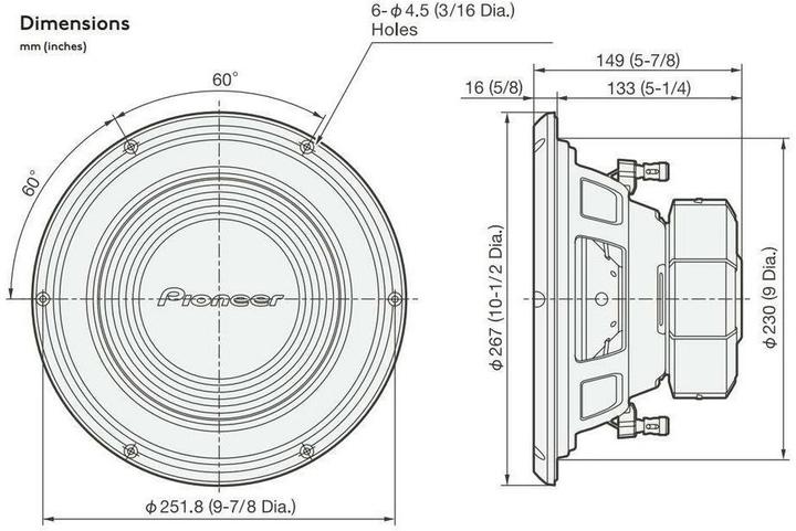 Produktbild Pioneer TS-A250D4 (1300 W)